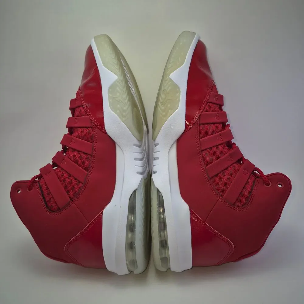 JORDAN "Max Aura" Red Basketball Shoes Mens Size 7.5 - Picture 7 of 12